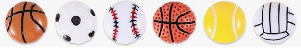 Personalized Initial Keychain: Beaded Charm, Sports & Music