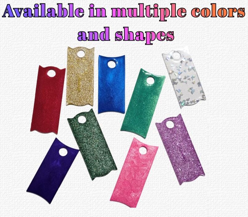 Personalized Glitter Resin Keychain: Team & Custom Colors